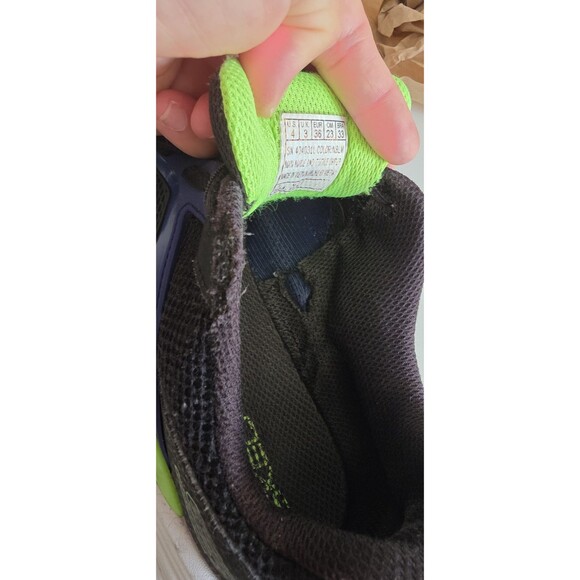 Skechers SN 404031L Blue Black Green Running Shoes Size 4 Pre-Owned - Picture 13 of 16